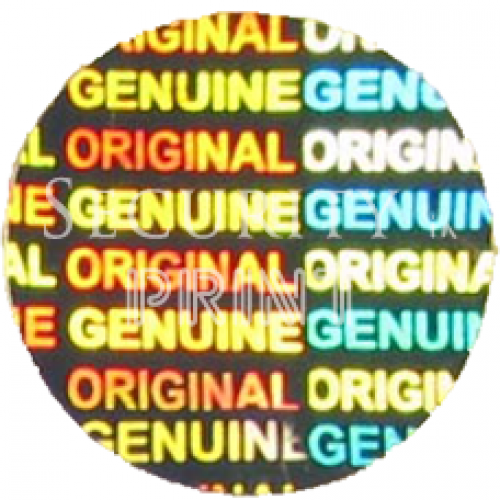 ORIGINAL SECURITY Hologram Holographic Stickers Silver labels-Round 20mm C20-3S