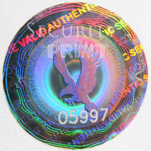 300 VALID AUTHENTIC Eagle Hologram Security stickers labels 25mm C25-1S 
