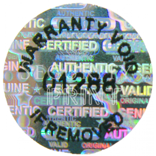 ORIGINAL SECURITY Hologram Holographic Stickers Silver labels-Round 20mm C20-3S 